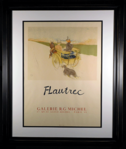 Partie de Compagne Toulouse-Lautrec Exhibit Poster Framed