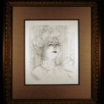 Marie-Louise Marsy Original Lithograph by Toulouse-Lautrec Framed