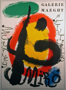 Peintres et Murales Original Lithograph by Joan Miro