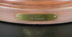Gus Original Bronze Sculpture by Gib Singleton Name Plate
