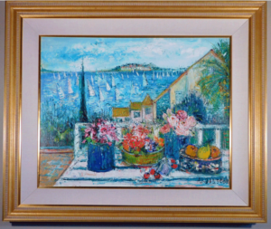 Antheor Original Oil by Yolande Ardissone Framed