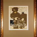 Revue Blanche Color Lithograph after Pierre Bonnard Framed