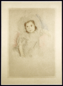 Margot Wearing Bonnet 1 Original Etching by Mary Cassatt