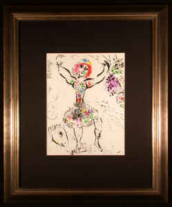 Woman Juggler Original Marc Chagall Lithograph Framed