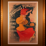 Pastilles Poncelet by Jules Cheret Framed and Matted