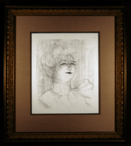 Marie-Louise Marsy Original Lithograph by Toulouse-Lautrec Framed