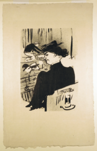 Une Spectatrice Original Lithograph by Toulouse-Lautrec
