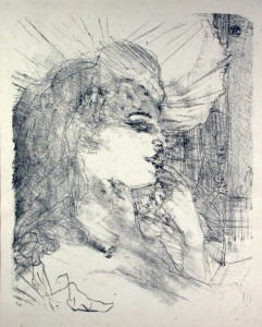 Anna Held Original Lithograph by Toulouse-Lautrec