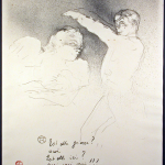 Aux Varietes Original Signed Lithograph by Toulouse_Lautrec