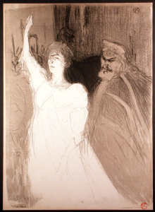 Bartet et Sully-Mounet Original Lithograph by Toulouse-Lautrec