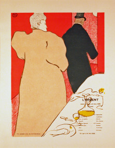 L'Argent Original Lithograph after Toulouse-Lautrec