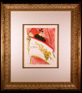 Framed and Matted Le Missionnaire Original Lithograph