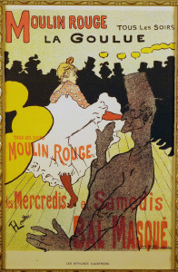 Moulin Rouge Color Lithograph after Toulouse-Lautrec
