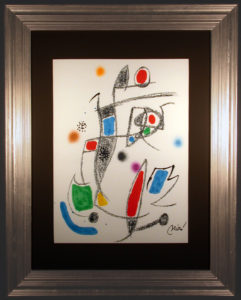 Miro Lithograph Maravillas 10 Framed