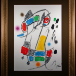 Maravillas con Variaciones Plate 1 Lithograph by Joan Miro Framed and Matted