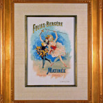 Original Lithograph advertising the Folies Bergere