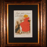 Lait pur Sterilise Original Color Lithograph after Steinlen Framed