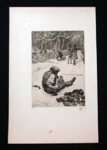 Henri Mauperin Wounded Original Tissot Etching Sheet